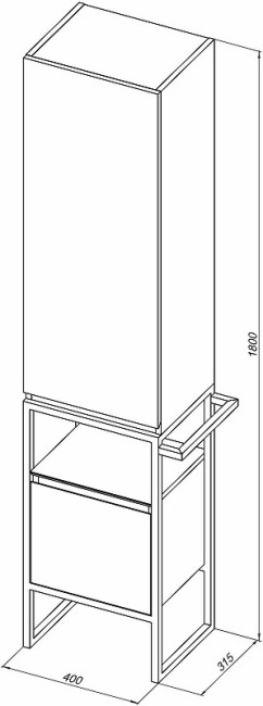 Пенал ALLEN BRAU PRIORITY 40 R, white matt (1.31005.WM) Пенал ALLEN BRAU PRIORITY 40 R, white matt (1.31005.WM)