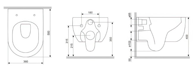 Унитаз Damixa DX36C1701SC