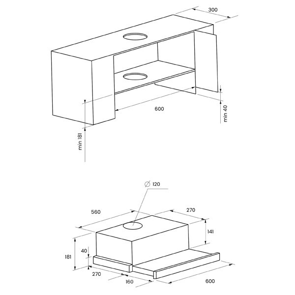 Встраиваемая вытяжка Kuppersberg Slimlux 60 KG brown Встраиваемая вытяжка Kuppersberg Slimlux 60 KG brown