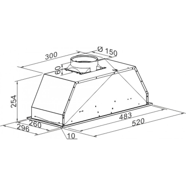 Встраиваемая вытяжка Kaiser EA 543 М