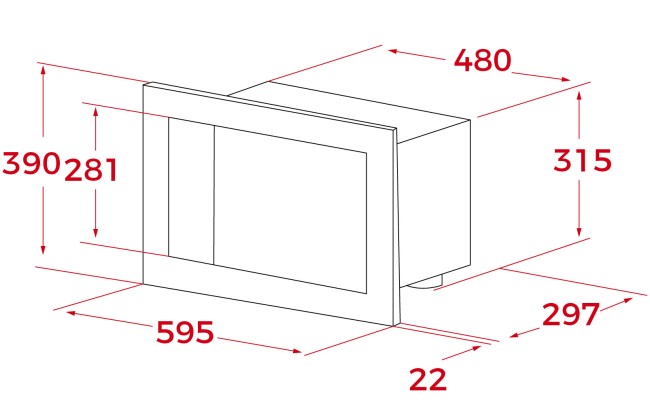 Встраиваемая микроволновая печь Teka ML 820 BI Black SS 40584201