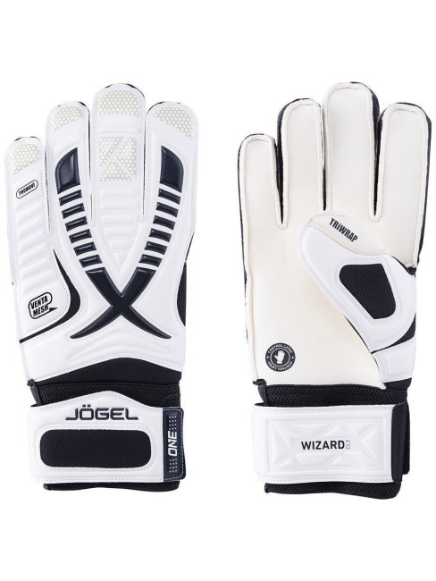 Перчатки вратарские Jögel ONE Wizard CL3 Flat, белый (4680459110954)