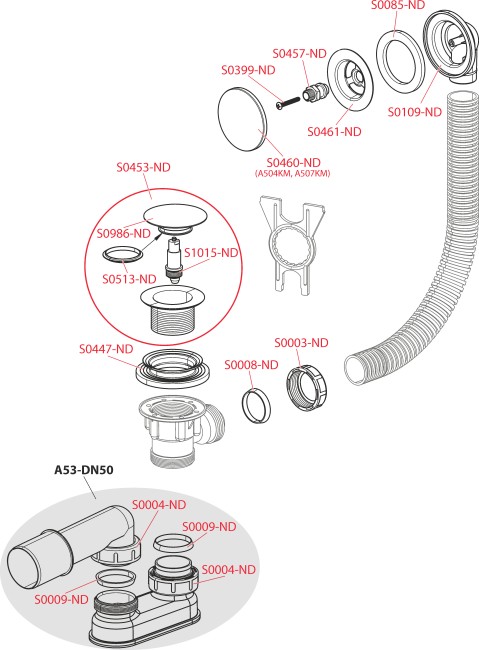 Слив-перелив Alca Plast A504KM Слив-перелив Alca Plast A504KM