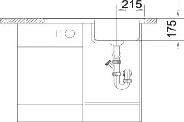 Комплект Blanco Classic 45 S шампань + Mida шампань Комплект Blanco Classic 45 S шампань + Mida шампань
