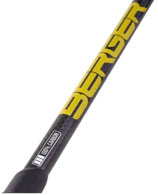 Скандинавские палки Berger Phantom 3-секционные, 67-135 см, карбон/серый/желтый