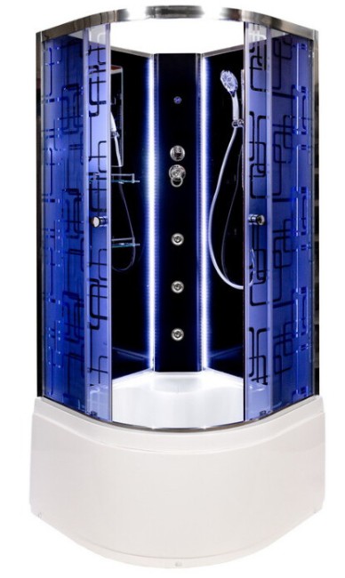 Душевая кабина Deto BM4510NLED+GMBLACK