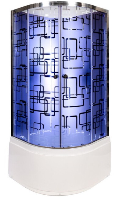 Душевая кабина Deto BM4510NLED+GMBLACK