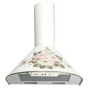 Каминная вытяжка Elikor Эпсилон Жостово 60 белый/нержавейка