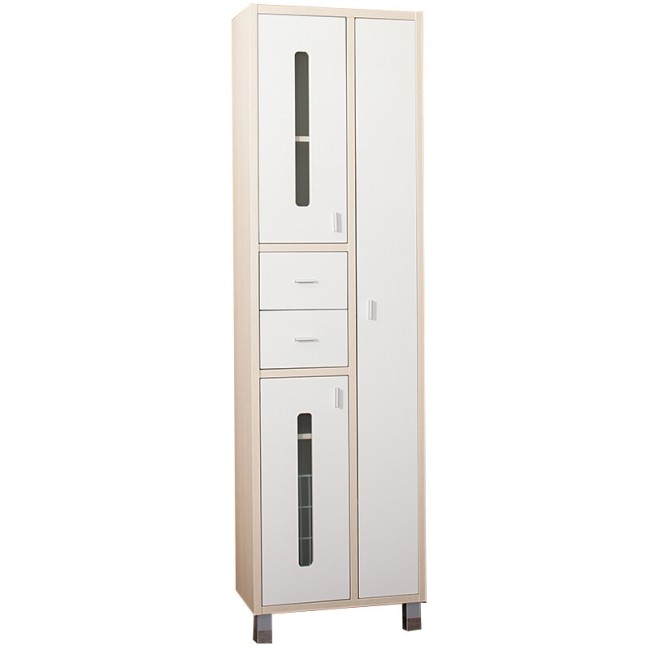 Шкаф-пенал Бриклаер Бали с корзиной светлая лиственница Шкаф-пенал Бриклаер Бали с корзиной светлая лиственница