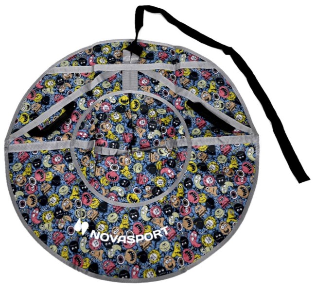 Тюбинг NovaSport CH030.090 синий/монстры (без камеры) Тюбинг NovaSport CH030.090 синий/монстры (без камеры)