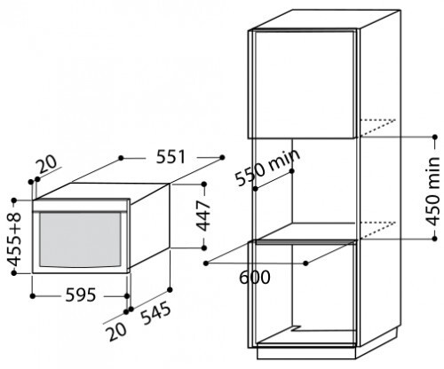 Встраиваемая микроволновая печь Bauknecht EMCHD 8145 SW Встраиваемая микроволновая печь Bauknecht EMCHD 8145 SW