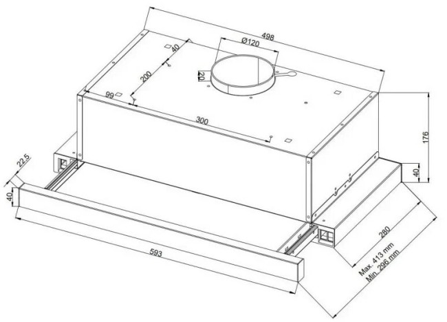 Встраиваемая вытяжка Jacky's JV SW651
