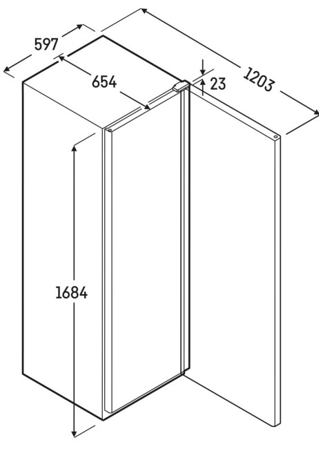 Витрина холодильная Liebherr MRFvd 3511 серебристый