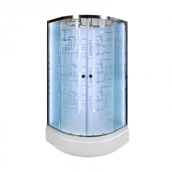 Душевая кабина Deto EM2780NLED+GM