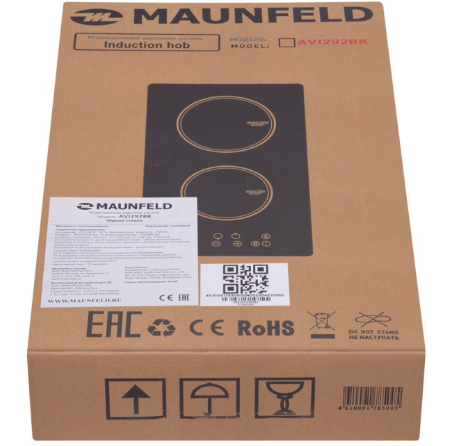 Встраиваемая индукционная варочная панель Maunfeld AVI292BK Встраиваемая индукционная варочная панель Maunfeld AVI292BK