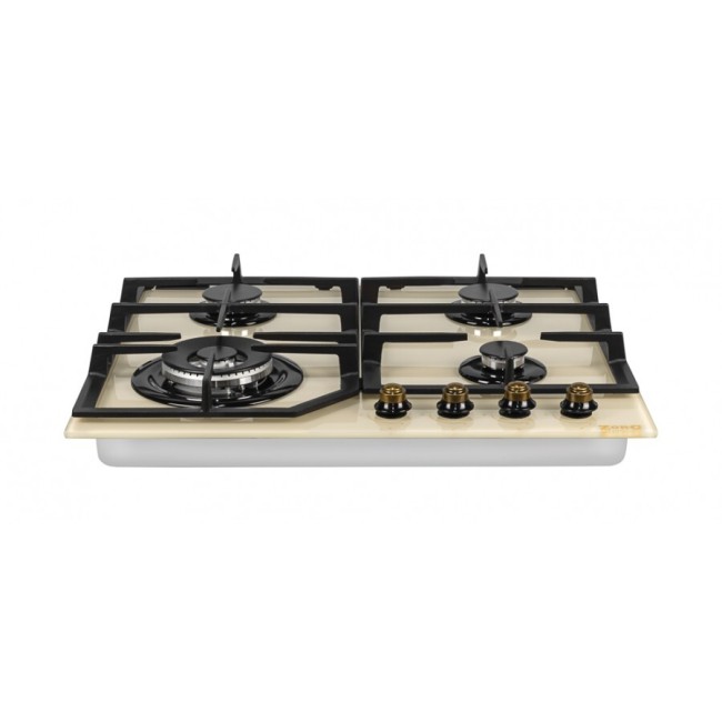 Встраиваемая газовая варочная панель ZorG BP6 FDW rustical/cream