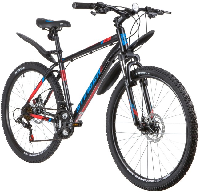 Велосипед Stinger Caiman 26SHD/18BK0 черный (139611) Велосипед Stinger Caiman 26SHD/18BK0 черный (139611)