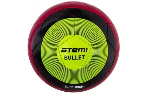 Мяч футбольный Atemi Bullet Winter 5 красный/черный/зеленый