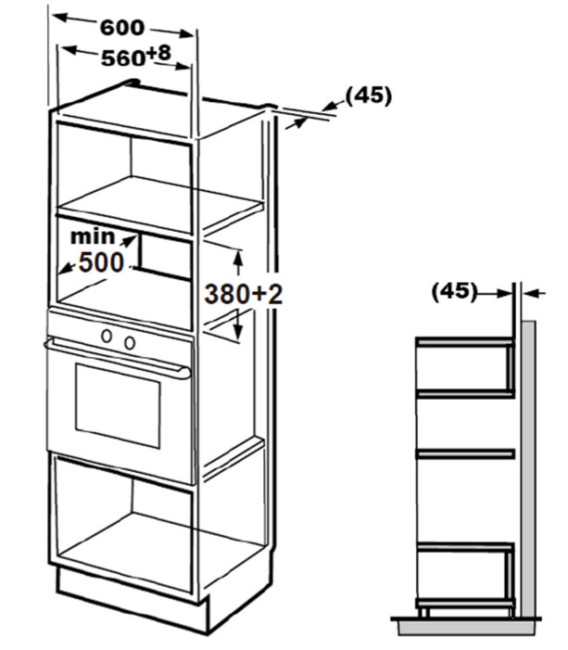 Встраиваемая микроволновая печь Maunfeld MBMO820SGW10