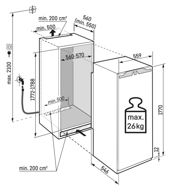 Встраиваемая морозильная камера Liebherr SIFNe 5188