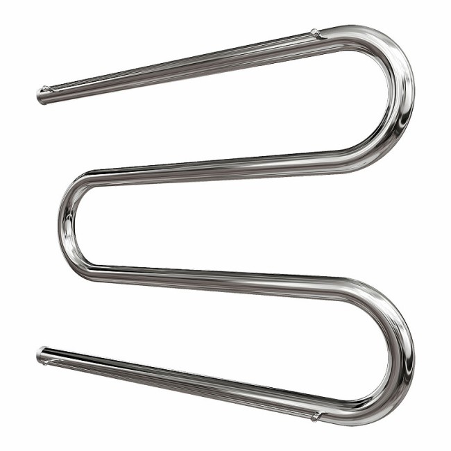 Полотенцесушитель водяной Point PN38666P 600x600 М-образный с полкой, хром