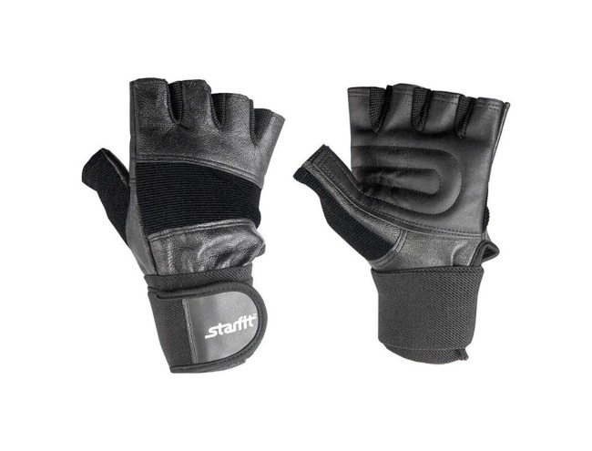 Перчатки атлетические Starfit SU-125 черный S Перчатки атлетические Starfit SU-125 черный S