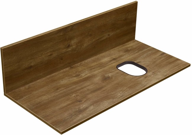 Столешница Aquaton Мишель с панелью 100 дуб рустикальный (1A277103MIDR0)