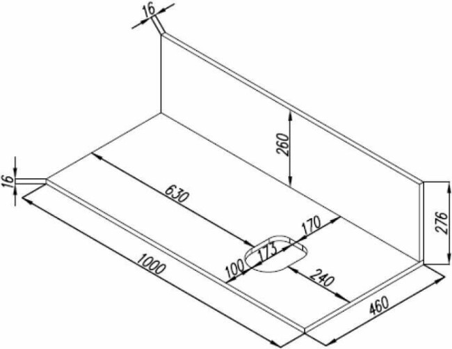 Столешница Aquaton Мишель с панелью 100 дуб рустикальный (1A277103MIDR0)