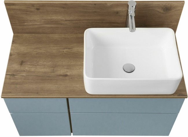 Столешница Aquaton Мишель с панелью 100 дуб рустикальный (1A277103MIDR0)