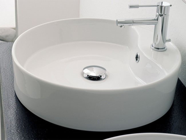 Раковина накладная Scarabeo THIN (8029/R) White Раковина накладная Scarabeo THIN (8029/R) White