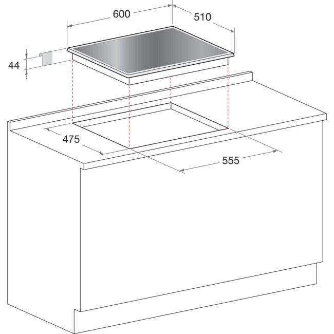 Встраиваемая газовая варочная панель Hotpoint-Ariston HAGD 61S/MR