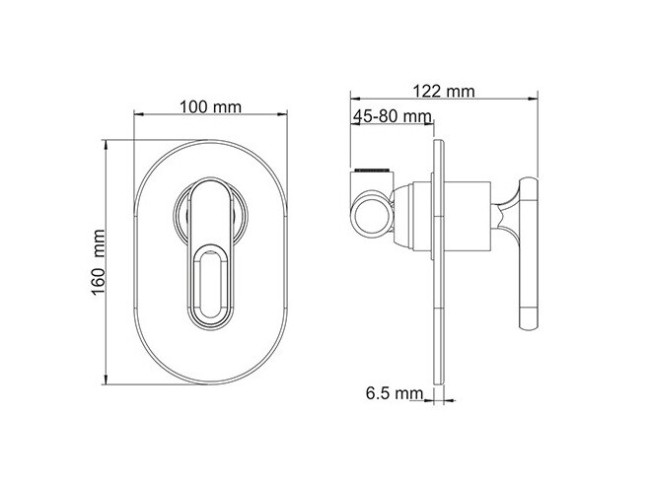 Смеситель для душа WasserKraft Kammel 1851 Смеситель для душа WasserKraft Kammel 1851