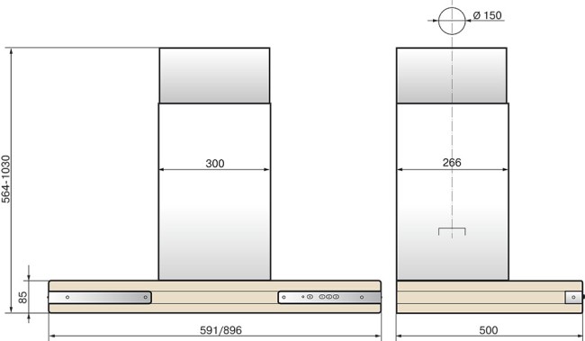 Каминная вытяжка Elikor Патио 90 нержавейка/дуб выбеленный Каминная вытяжка Elikor Патио 90 нержавейка/дуб выбеленный
