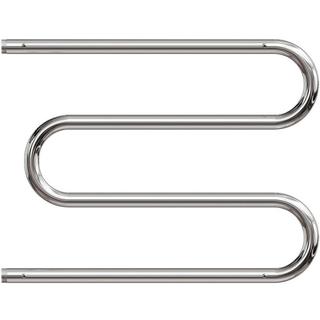 Полотенцесушитель водяной Point PN38667P 600x700 М-образный с полкой, хром