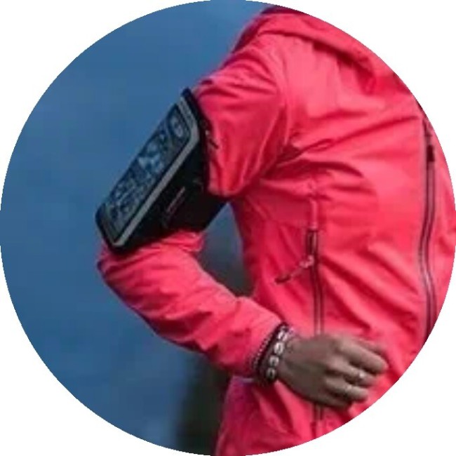 Чехол на руку Fitletic Forte Plus S/M черный/розовый Чехол на руку Fitletic Forte Plus S/M черный/розовый