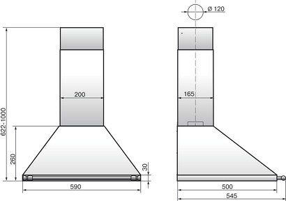 Каминная вытяжка Elikor Грант 60П-400-П3Д черный/рейлинг бронза Каминная вытяжка Elikor Грант 60П-400-П3Д черный/рейлинг бронза