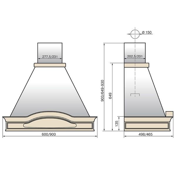 Каминная вытяжка Elikor Вилла Фрукты 60 бежевый/дуб/неокрашенный Каминная вытяжка Elikor Вилла Фрукты 60 бежевый/дуб/неокрашенный