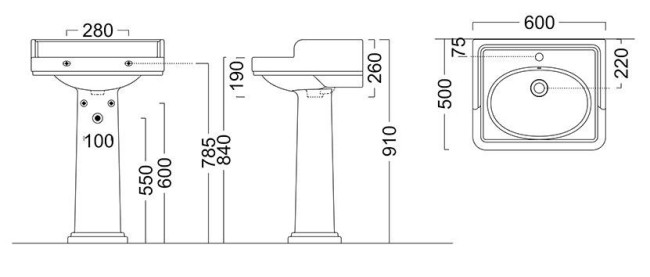 Раковина Kerama Marazzi POMPEI 80 (PO.wb.80) Раковина Kerama Marazzi POMPEI 80 (PO.wb.80)