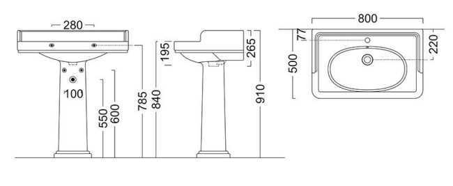 Раковина Kerama Marazzi POMPEI 80 (PO.wb.80) Раковина Kerama Marazzi POMPEI 80 (PO.wb.80)