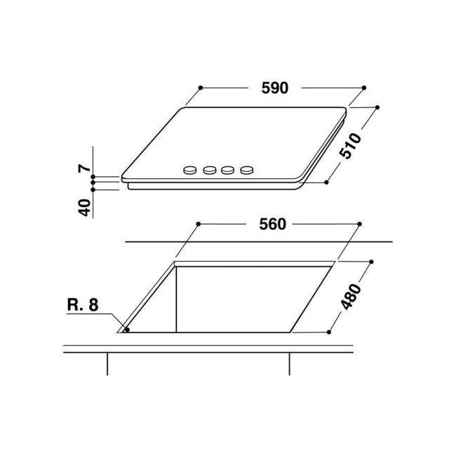 Встраиваемая газовая варочная панель Whirlpool AKR 351 IX