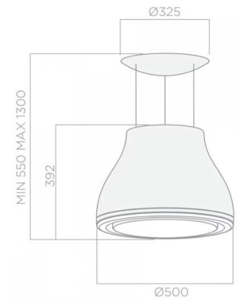 Островная вытяжка Elica Shining RUST/F/50 Островная вытяжка Elica Shining RUST/F/50