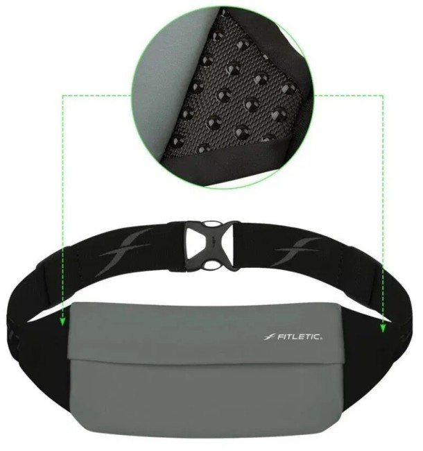 Беговая сумка на пояс Fitletic Zipless серый Беговая сумка на пояс Fitletic Zipless серый