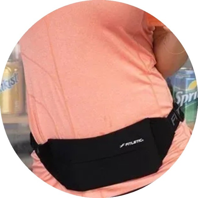 Беговая сумка на пояс Fitletic Zipless серый Беговая сумка на пояс Fitletic Zipless серый