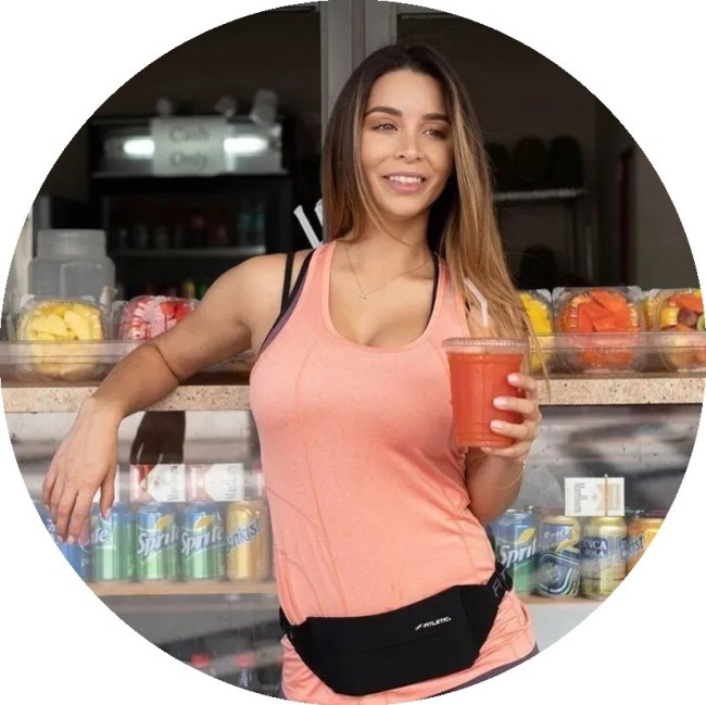 Беговая сумка на пояс Fitletic Zipless серый Беговая сумка на пояс Fitletic Zipless серый