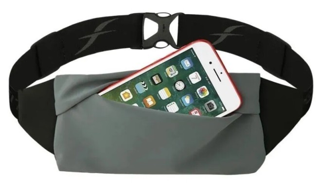 Беговая сумка на пояс Fitletic Zipless серый Беговая сумка на пояс Fitletic Zipless серый