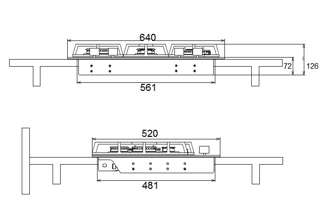 Встраиваемая газовая варочная панель Zigmund & Shtain MN 162.61 B