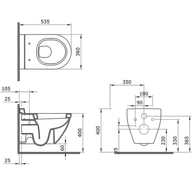 Унитаз Ambassador Nord 133T20501-132T20501S