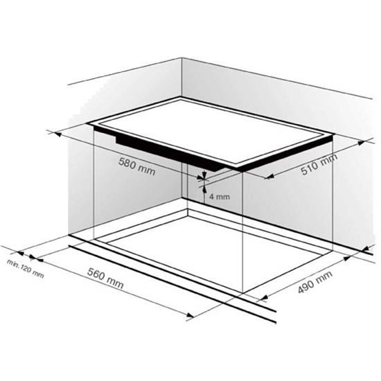 Встраиваемая индукционная варочная панель Zigmund & Shtain CI 32.6 B