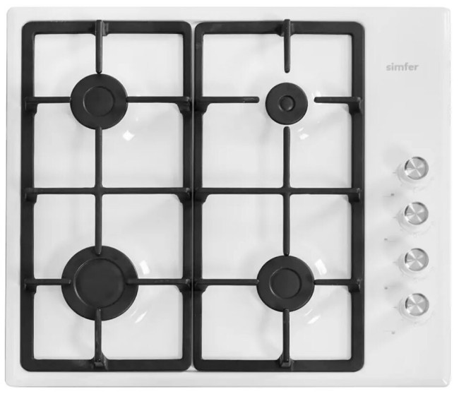 Встраиваемая газовая варочная панель Simfer H60Q40W572 Встраиваемая газовая варочная панель Simfer H60Q40W572