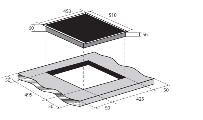 Варочная панель Zugel ZIH453W